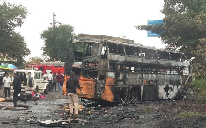 bus accident in Nasik