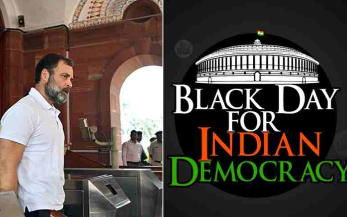 Black Day for Indian Democracy