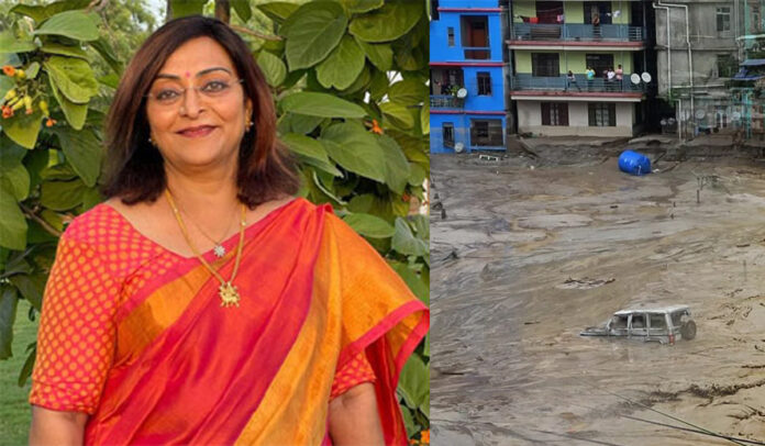 Telugu actress and former Miss Andhra Pradesh Sarala Kumari has been missing in Sikkim floods