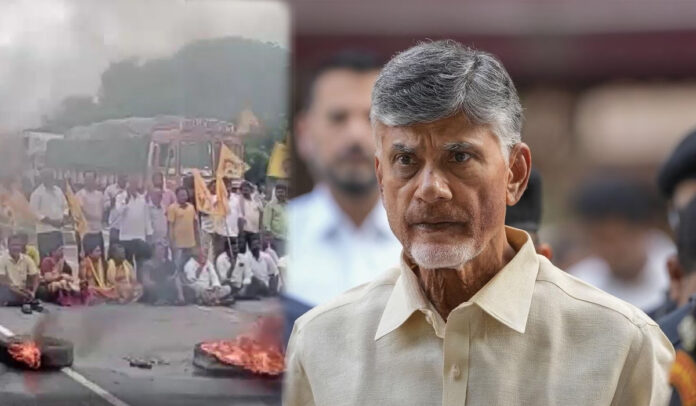 Former Chief Minister Chandra Babu Naidu Arrested in Andhra Pradesh, Sparking Protests