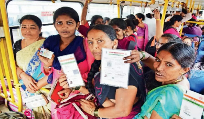 Congress Government's Commitment to Women's Bus Travel.