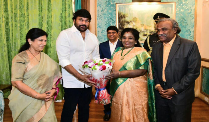 Tamilisai Soundararajan Congratulates Chiranjeevi on Padma Vibhushan