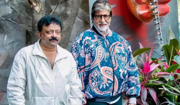 “Ram Gopal Varma Teases Fans with Photo Alongside Amitabh Bachchan: A New Project in the Works?”