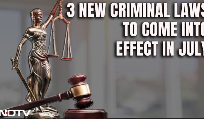 New Criminal Laws: 'New criminal laws coming into effect from June 1st.. No possibility of reconsideration' 